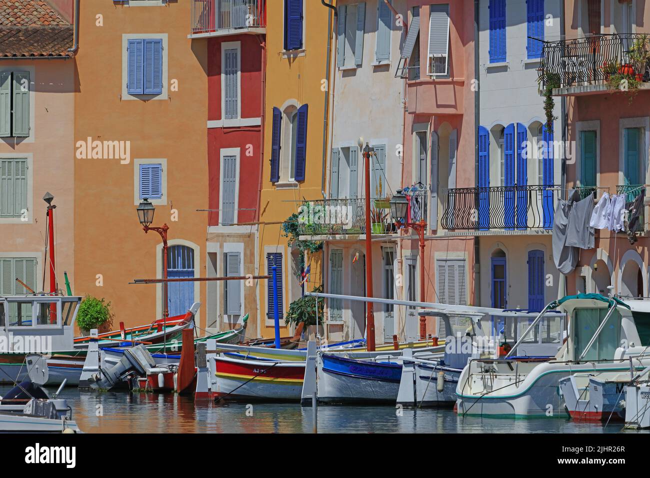 France, Bouches-du-Rhône (13) Martigues, quartier de l'Ile, le Miroir aux oiseaux / France, Bouches-du-Rhône Martigues, quartier Ile, le Miroir aux oiseaux Banque D'Images