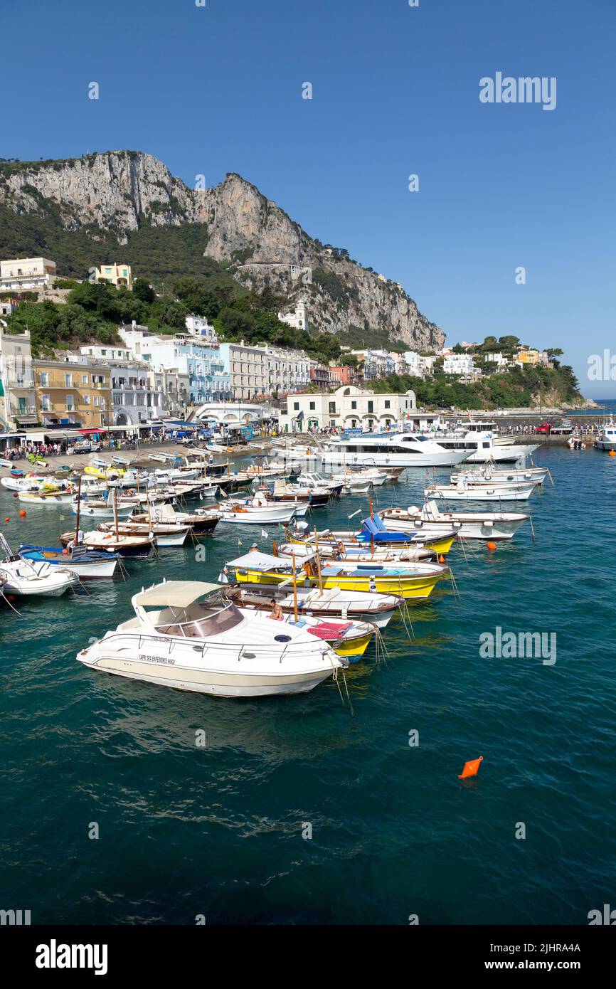 Marina Grande, île de Capri, Italie, Europe Banque D'Images
