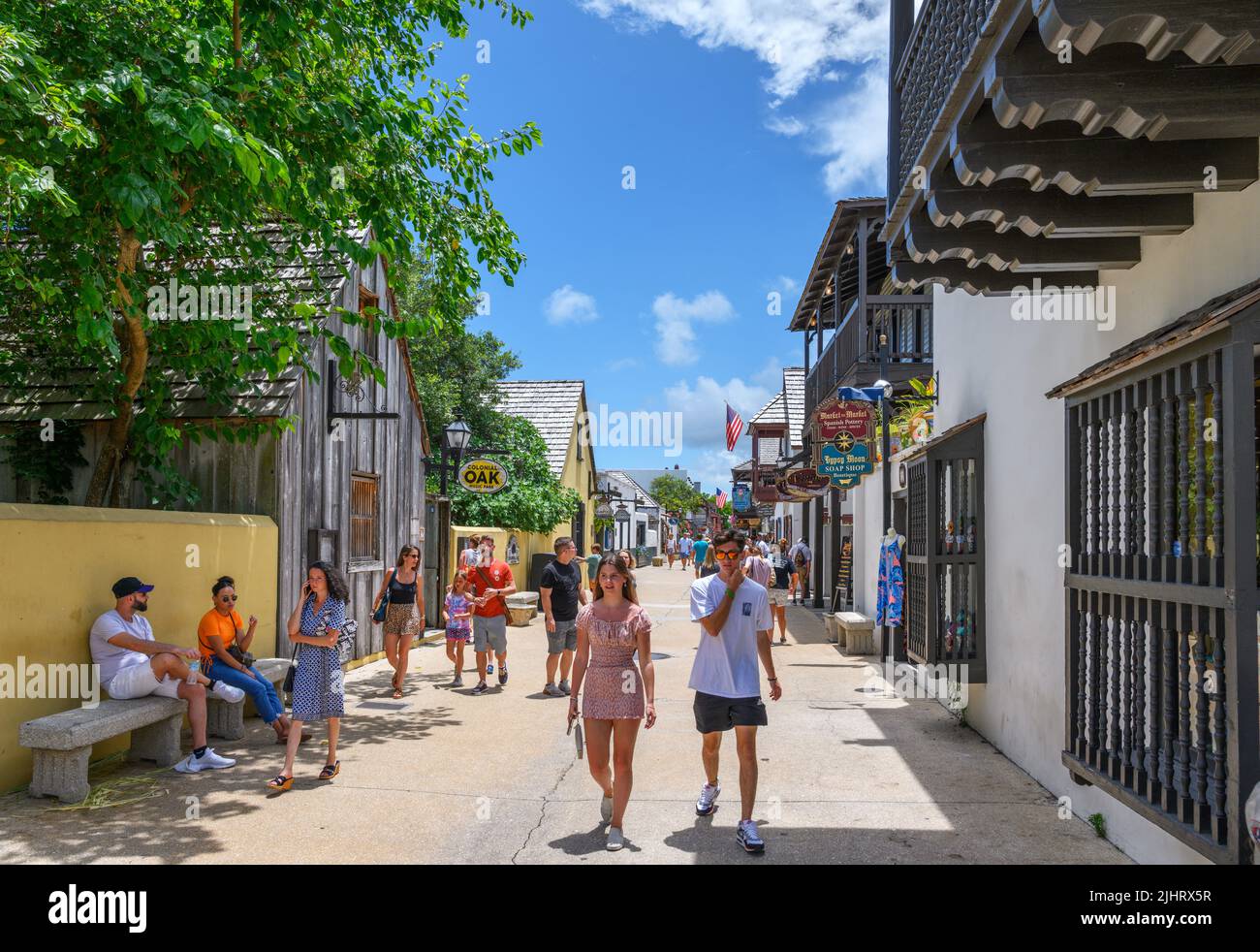 St George Street, St Augustine, Floride, USA Banque D'Images