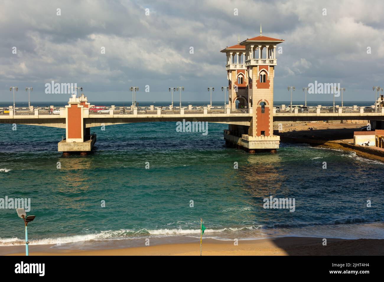 Point de repère du pont Stanley à Alexandrie en Égypte Banque D'Images