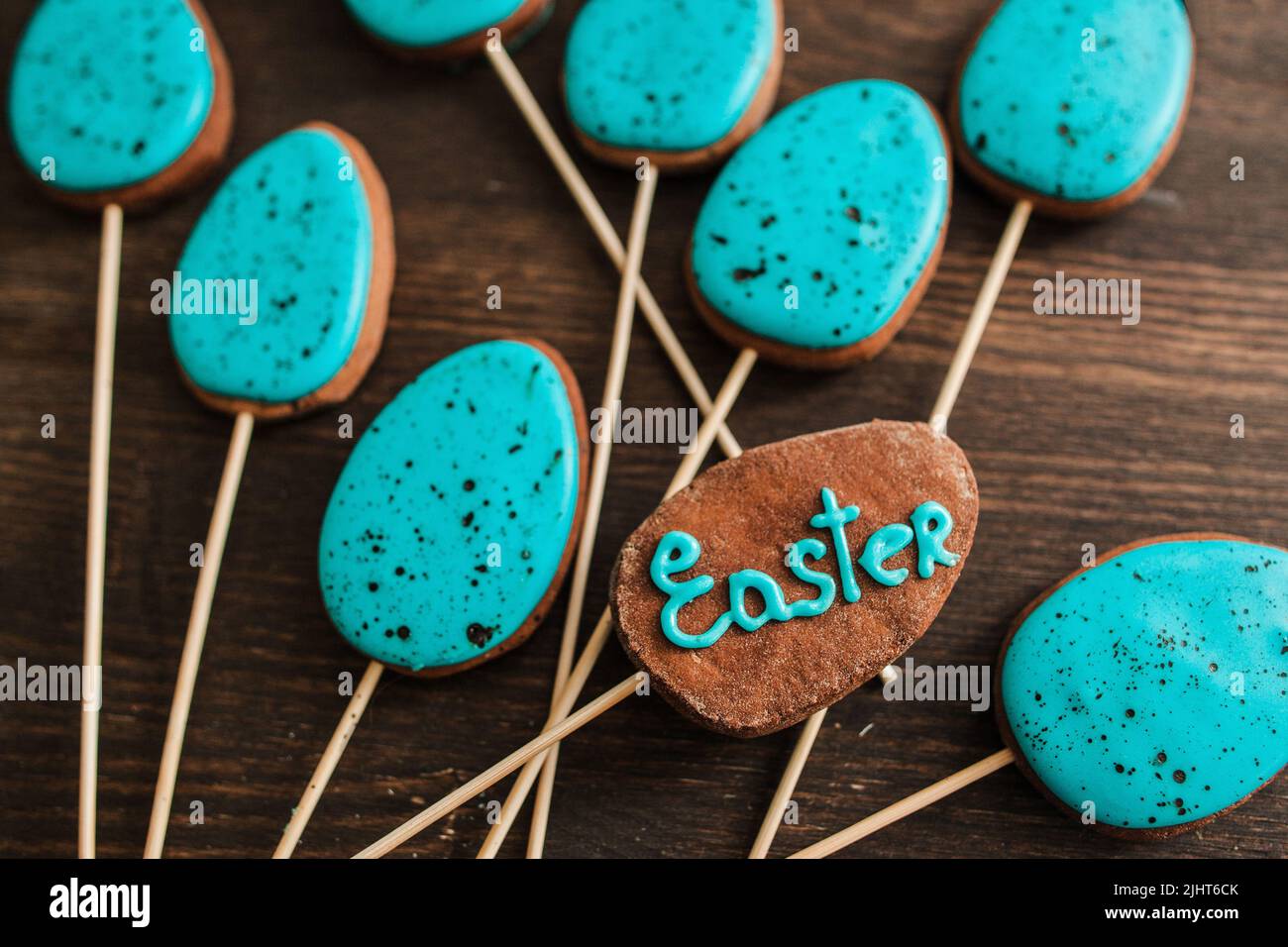 Desserts et friandises pour la fête de pâques. Banque D'Images