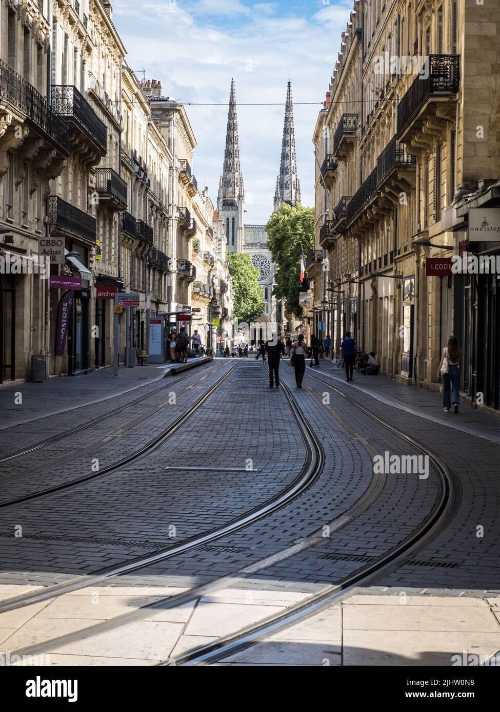 Centre ville, Bordeaux, France Banque D'Images