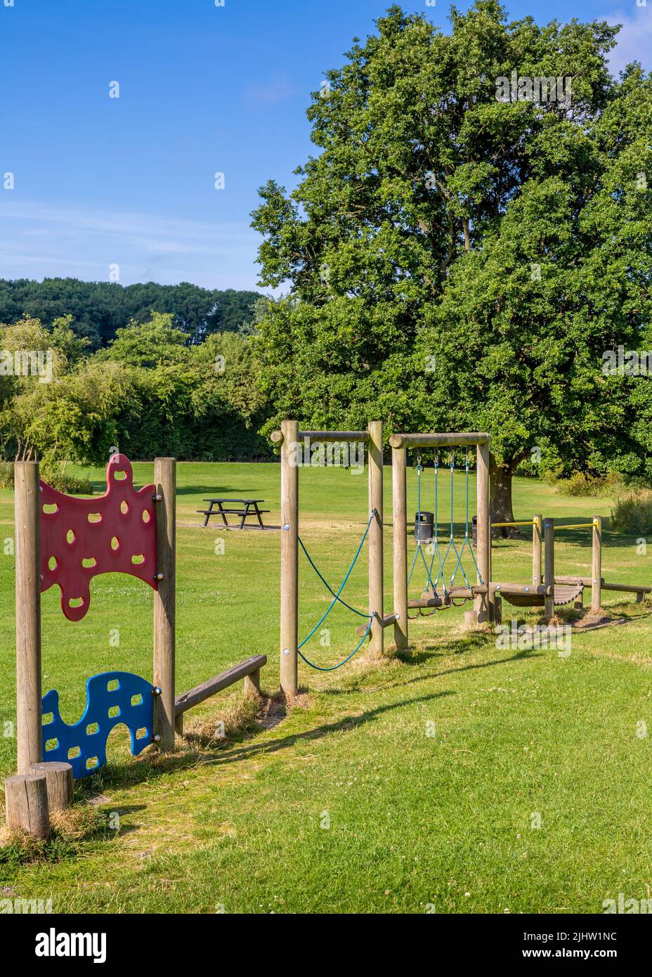 Activités pour les enfants dans le parc Morton Stanley, Redditch, Worcestershire. Banque D'Images