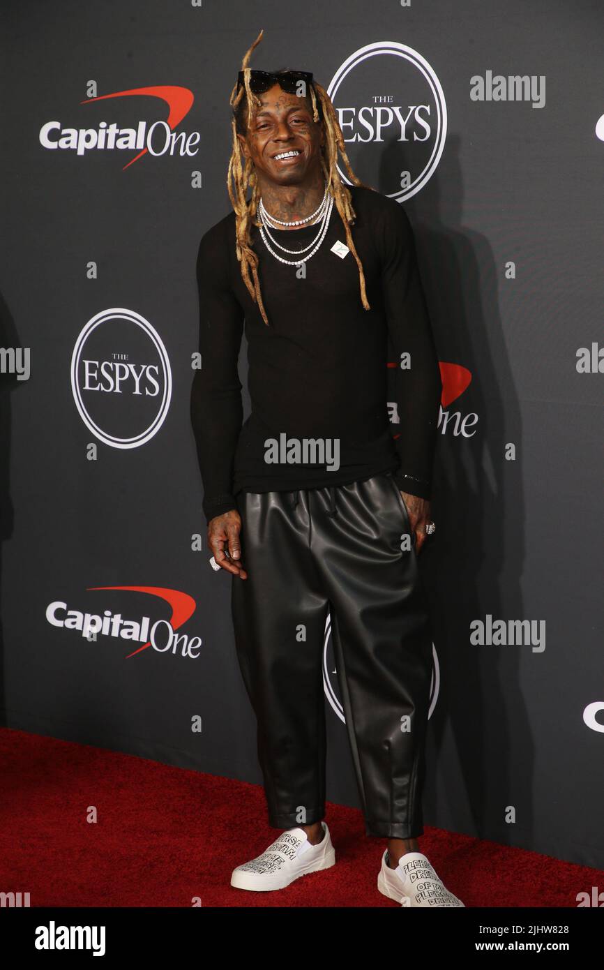 Hollywood, env. 20th juillet 2022. Lil Wayne à l'ESPYS 2022 au Dolby Theatre à Hollywood, Californie sur 20 juillet 2022. Crédit : Faye Sadou/Media Punch/Alay Live News Banque D'Images