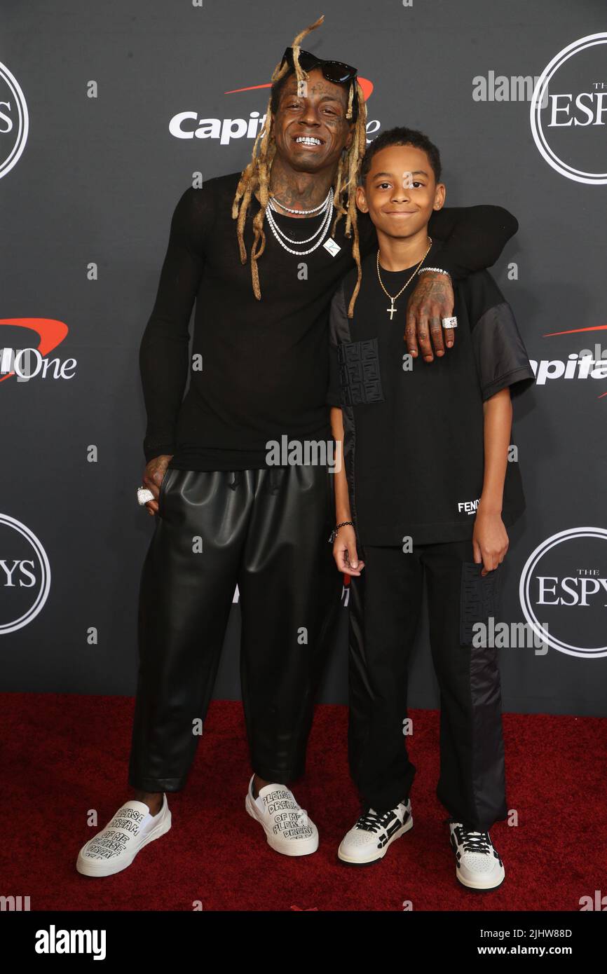 Hollywood, env. 20th juillet 2022. Lil Wayne et Kameron carter à l'ESPYS 2022 au Dolby Theatre à Hollywood, Californie sur 20 juillet 2022. Crédit : Faye Sadou/Media Punch/Alay Live News Banque D'Images