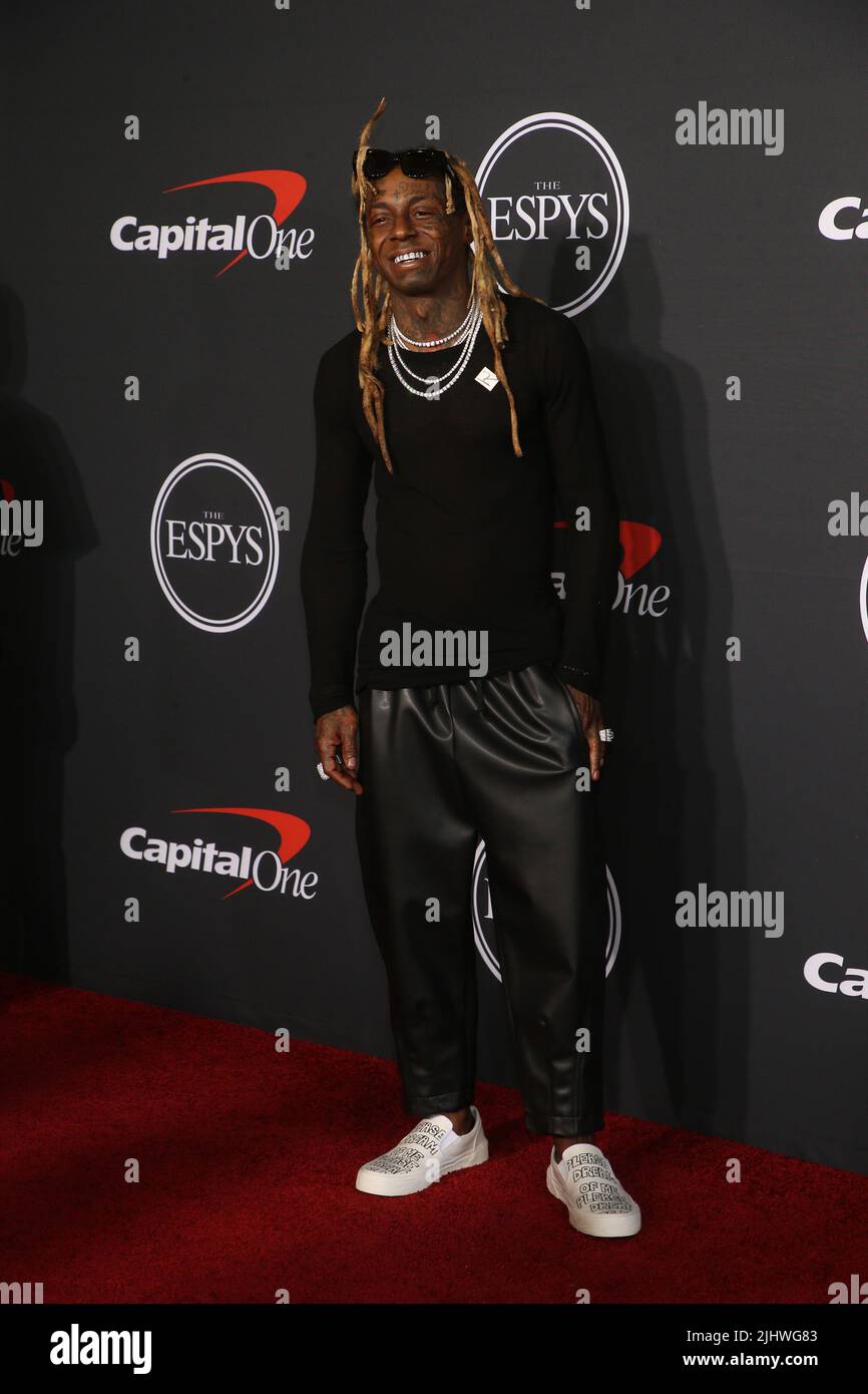 Hollywood, env. 20th juillet 2022. Lil Wayne à l'ESPYS 2022 au Dolby Theatre à Hollywood, Californie sur 20 juillet 2022. Crédit : Faye Sadou/Media Punch/Alay Live News Banque D'Images
