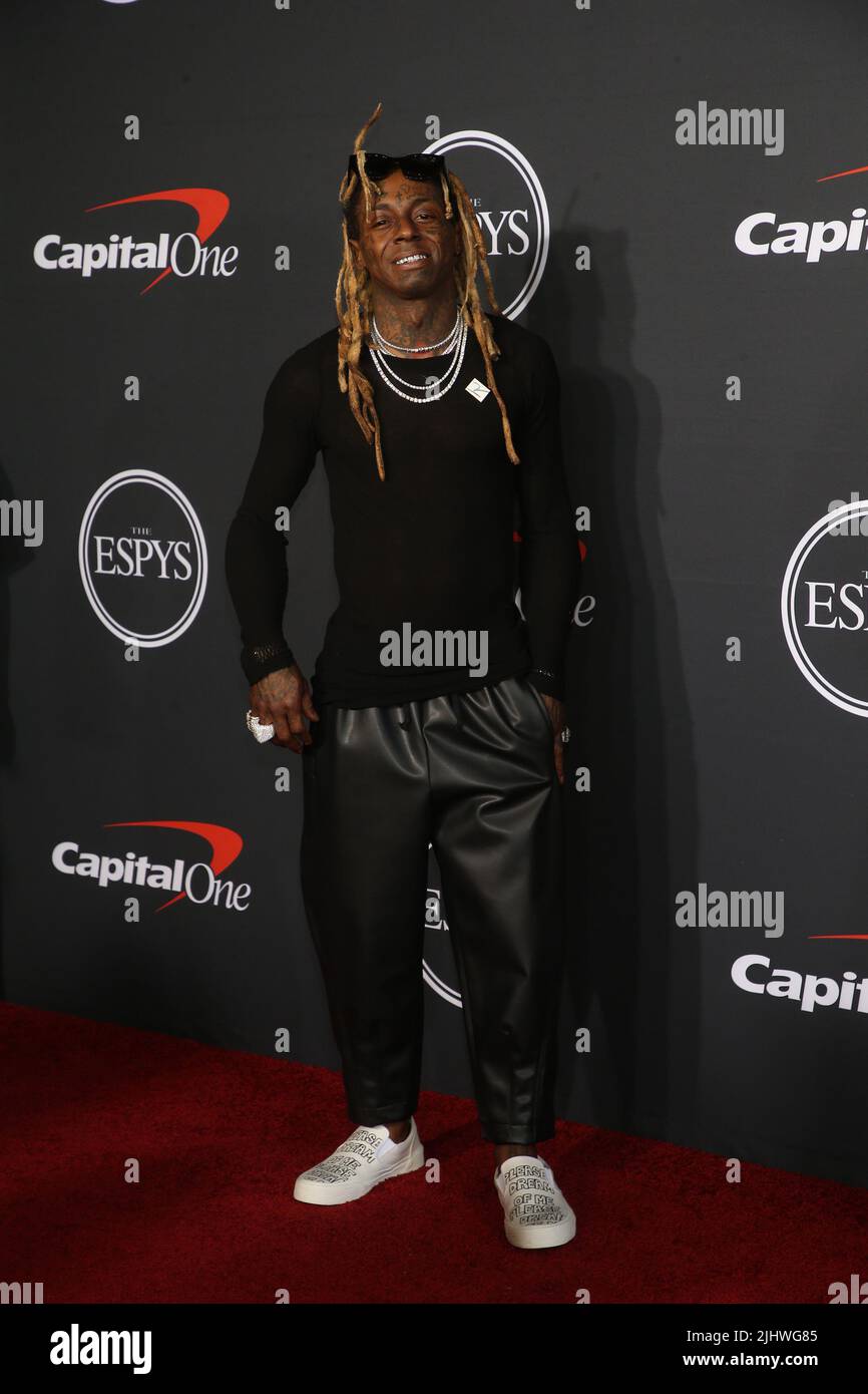 Hollywood, env. 20th juillet 2022. Lil Wayne à l'ESPYS 2022 au Dolby Theatre à Hollywood, Californie sur 20 juillet 2022. Crédit : Faye Sadou/Media Punch/Alay Live News Banque D'Images