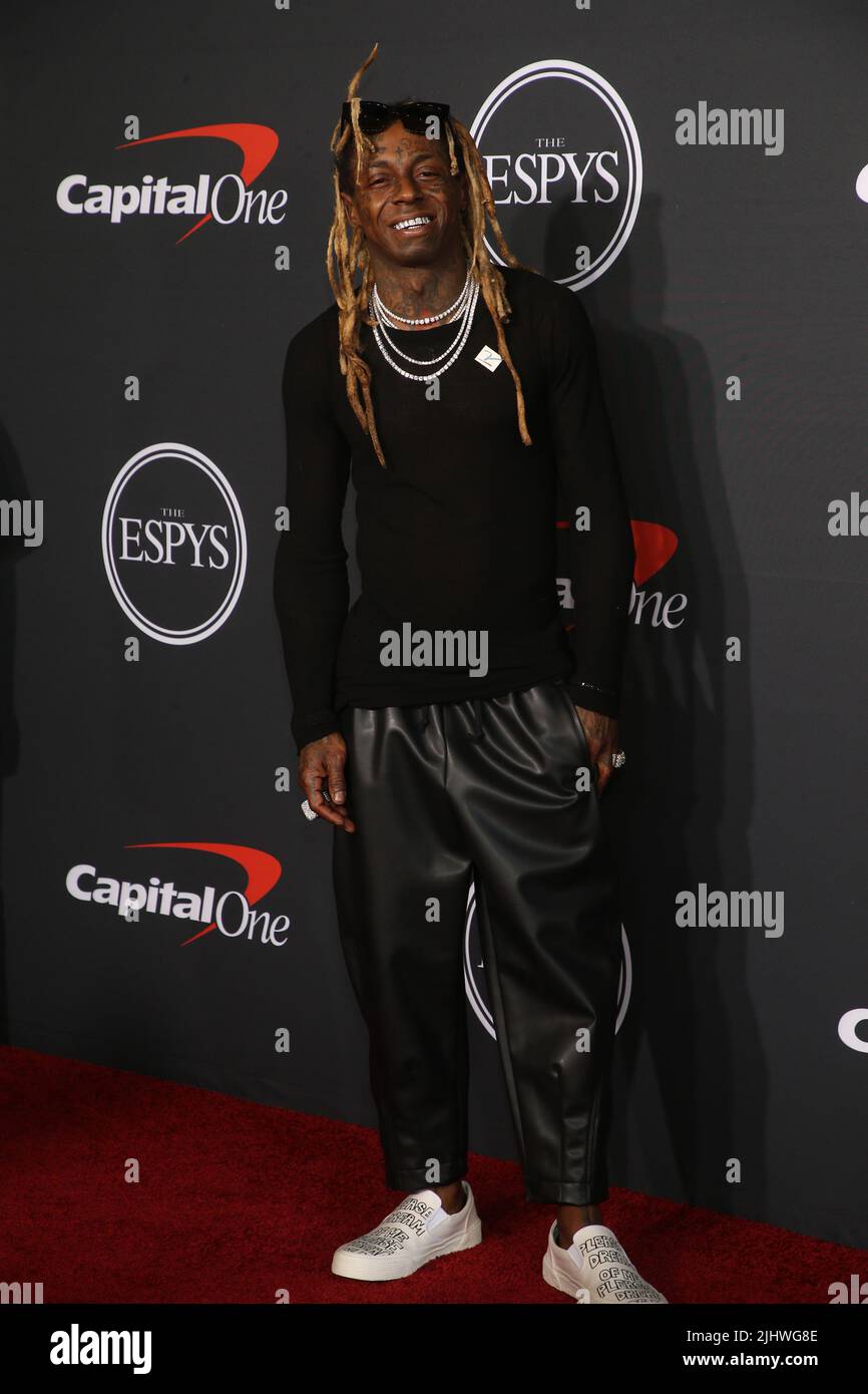 Hollywood, env. 20th juillet 2022. Lil Wayne à l'ESPYS 2022 au Dolby Theatre à Hollywood, Californie sur 20 juillet 2022. Crédit : Faye Sadou/Media Punch/Alay Live News Banque D'Images