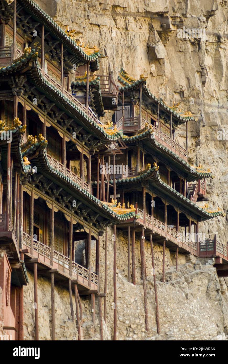 Monastère suspendu, Heng Shan, province du Shanxi, Chine Banque D'Images