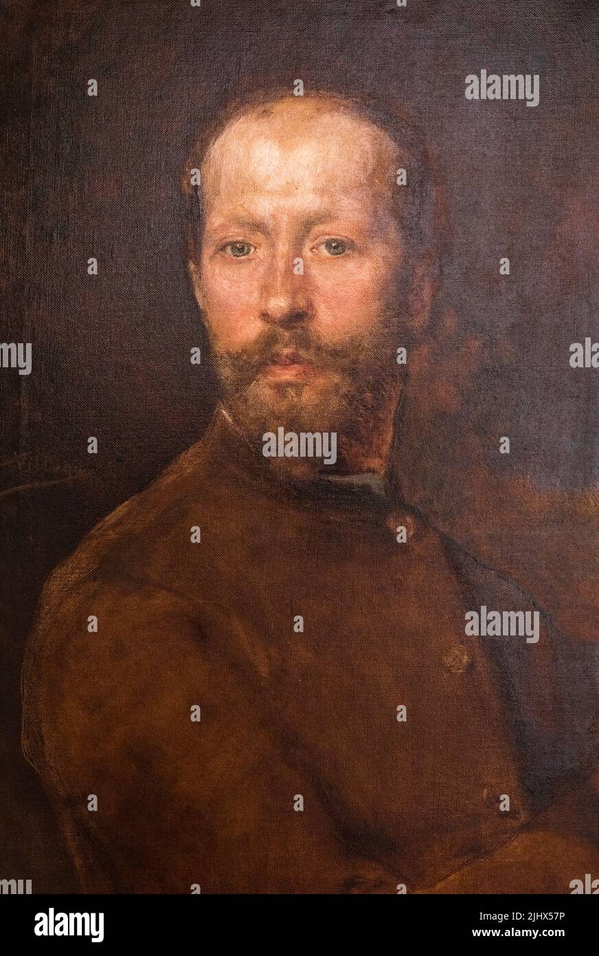 Yo Villegas (autoportrait) par l'artiste espagnol Jose Villegas Cordero, 1844 - 1921. Exposé au Museo de belles Artes/Musée des Beaux-Arts de Sevil Banque D'Images