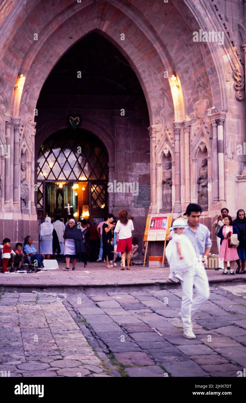 Église la Parroquia, San Migeul de Allende, Mexique 1990 Banque D'Images