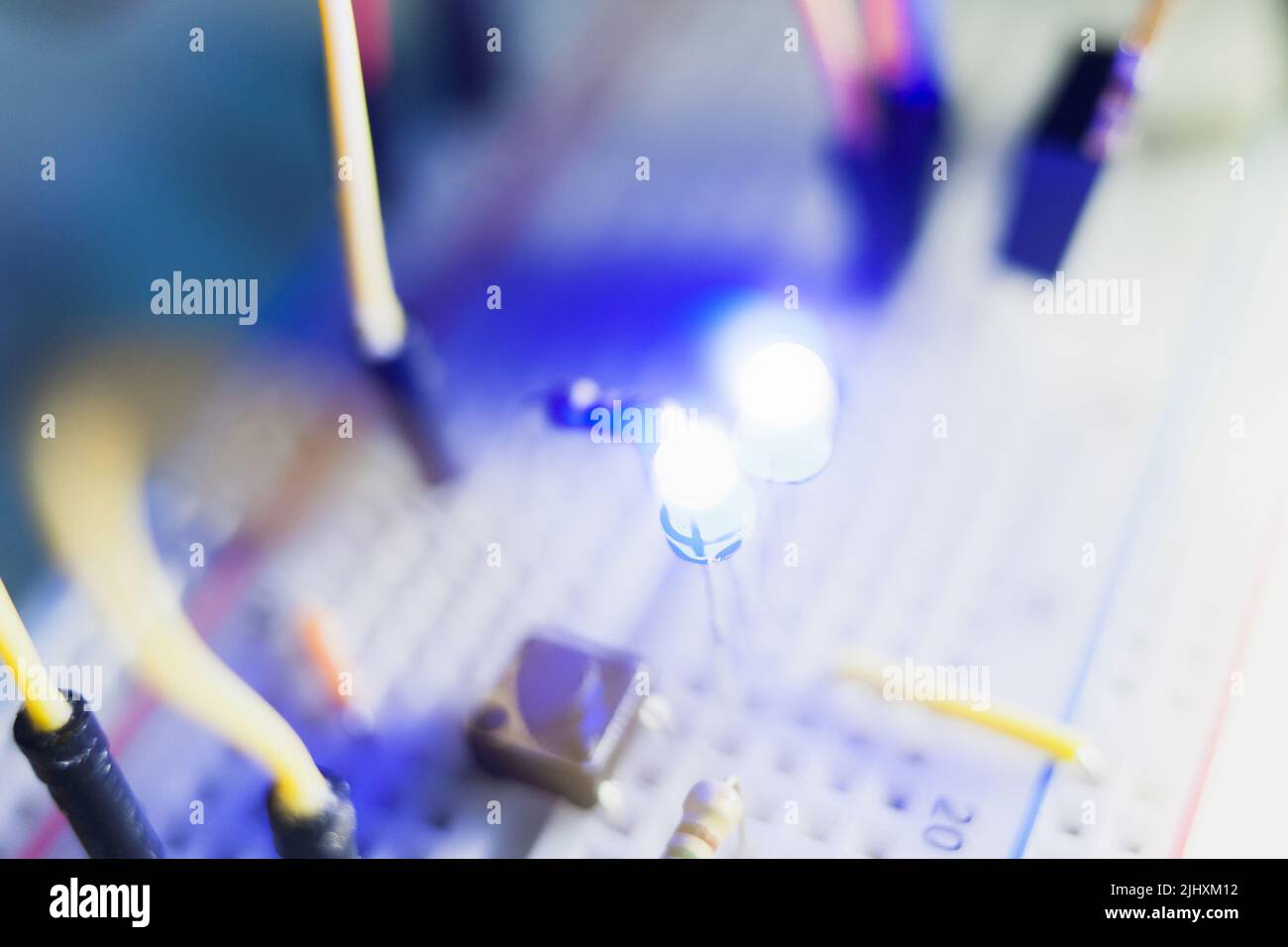 détails de la carte d'expérimentation pour la robotique moderne Banque D'Images