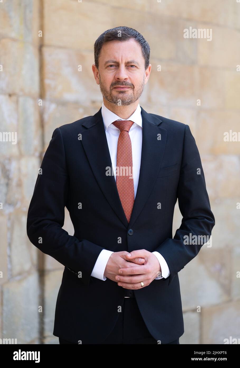 Bad Staffelstein, Allemagne. 21st juillet 2022. Eduard Heger, Premier ministre slovaque, pose dans la cour du monastère de Banz pendant la retraite estivale du groupe parlementaire CSU au Bundestag allemand. Credit: Nicolas Armer/dpa/Alay Live News Banque D'Images