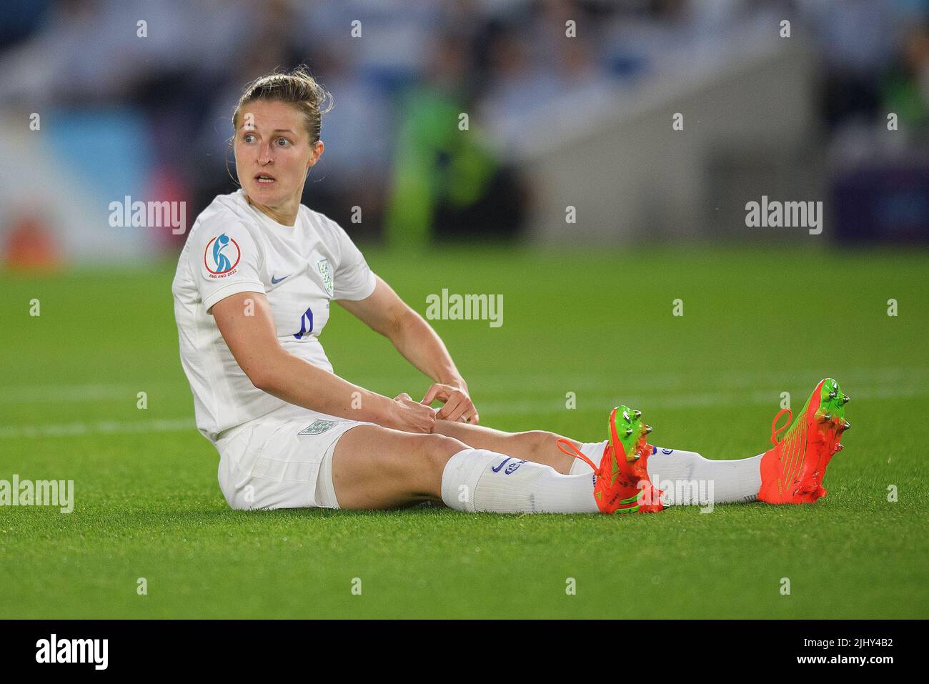 20 juillet 2022 - Angleterre / Espagne - UEFA Women's Euro 2022 - quart de finale - Brighton & Hove Community Stadium Ellen White, Angleterre, lors du match contre l'Espagne. Crédit photo : © Mark pain / Alamy Live News Banque D'Images