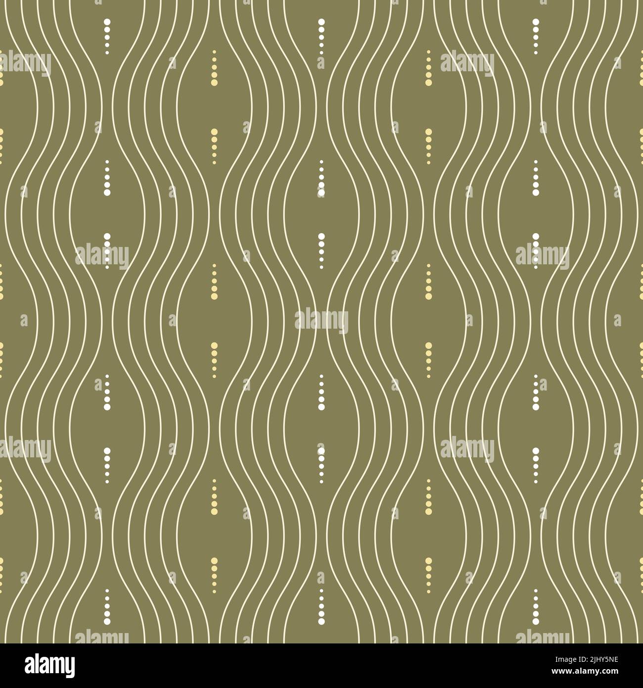 Seamless ornament. Contexte moderne. Vague d'or moderne géométrique Banque D'Images
