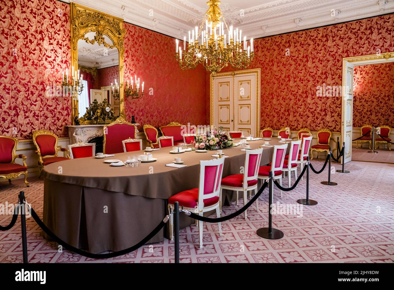 2022-07-21 13:37:12 LA HAYE - la salle Putti dans le Palais de Noordeinde. Le palais et les écuries royales sont rouverts au public en été. ANP BART MAAT pays-bas hors - belgique hors Banque D'Images