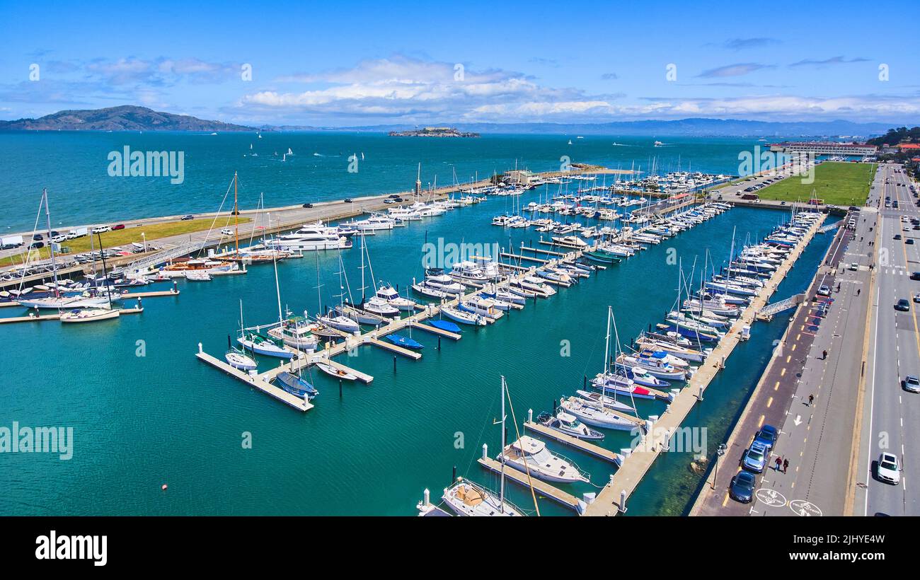 Port de plaisance de la côte ouest en Californie Banque D'Images
