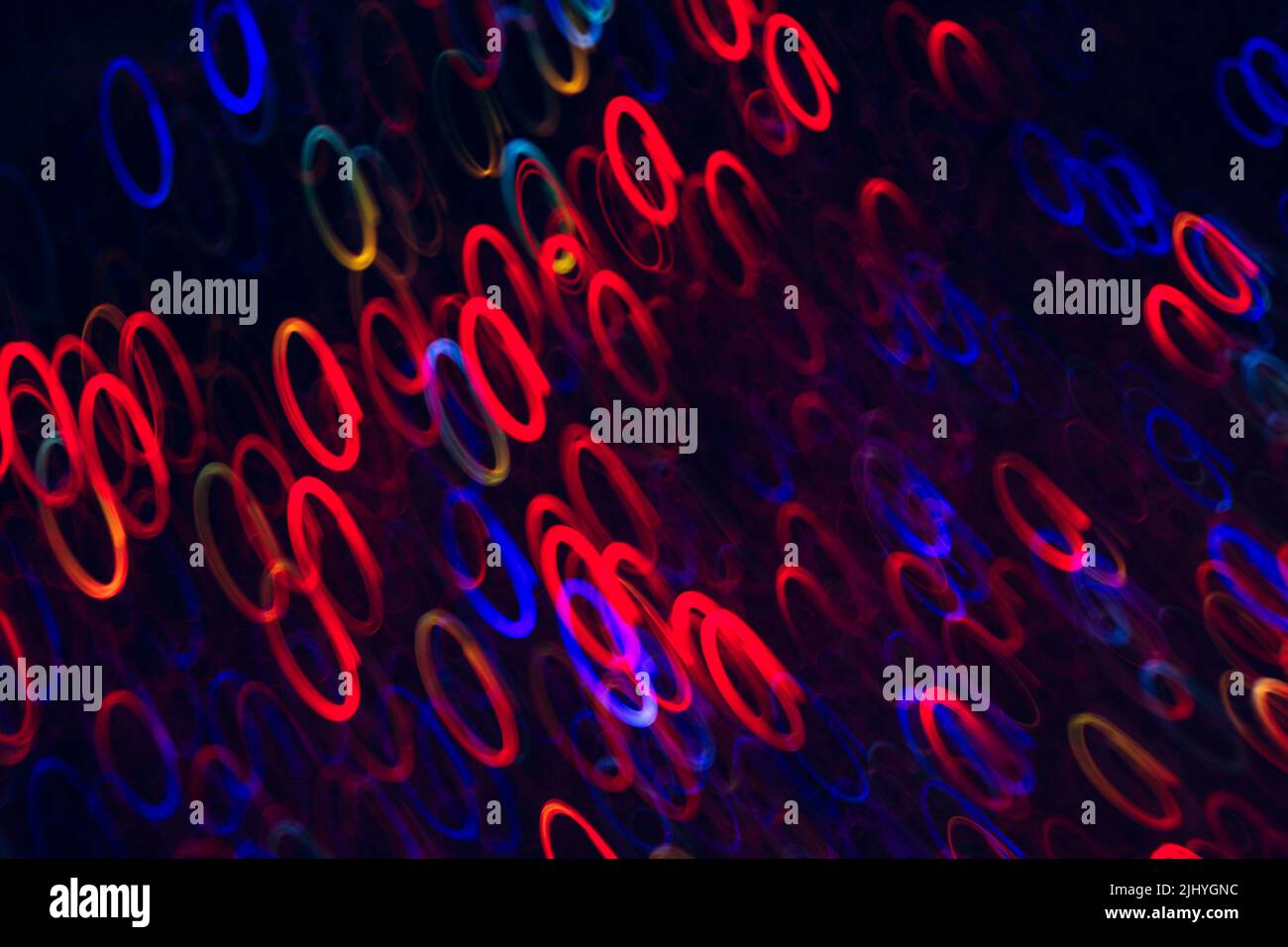 Arrière-plan abstrait d'ellipses colorées en mouvement Banque D'Images