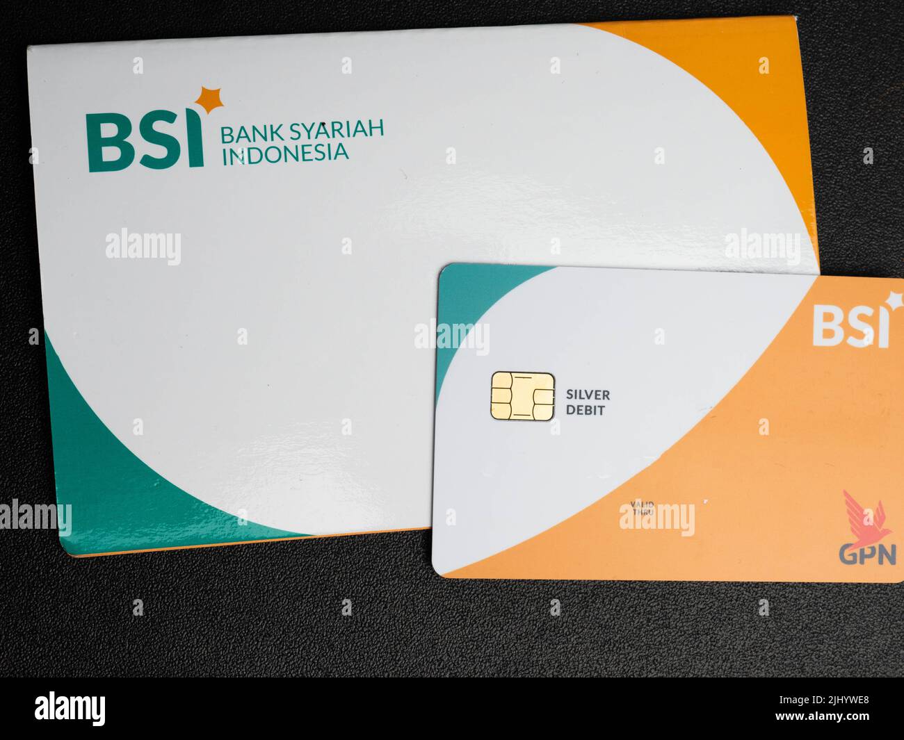 Jakarta, 30 mai 2022. Photos de la banque Syariah Indonesia ou BSI livre de comptes. Bank Syariah Indonesia est une banque formée par la fusion de BNI Syariah, Banque D'Images