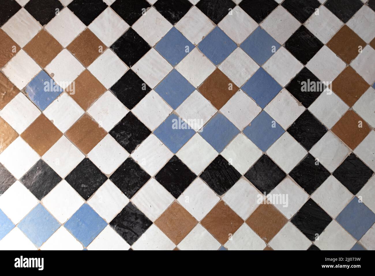Fond de motif de carreaux carrés fait à la main Banque D'Images Fond de motif de carreaux carrés fait à la main Banque D'Images