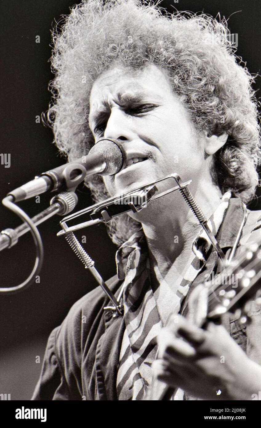 BOB DYLAN chanteur/compositeur américain en 1975 Banque D'Images