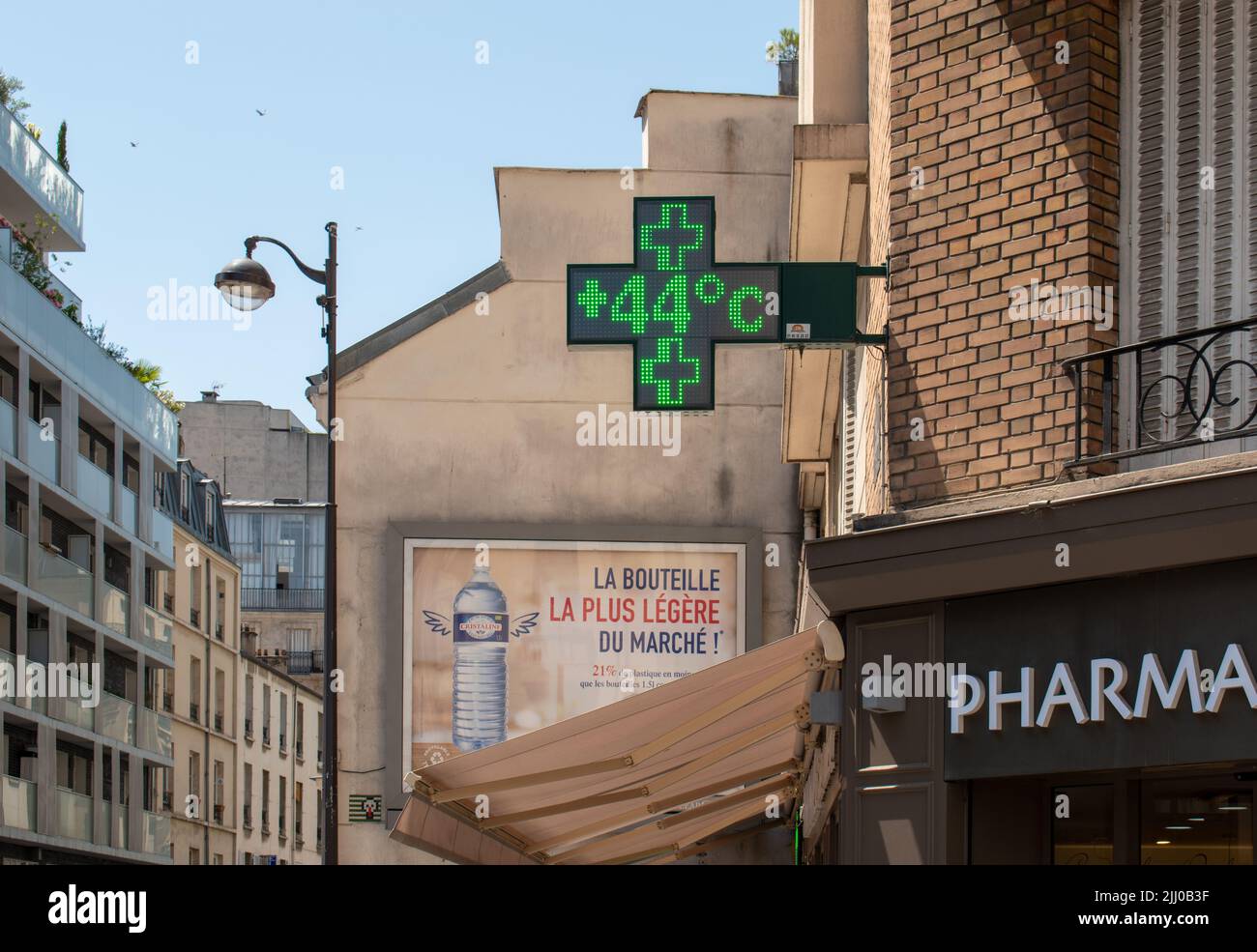 Vague de chaleur à Paris le 19 juillet 2022 Banque D'Images