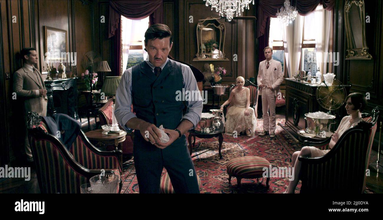 MAGUIRE,EDGERTON,MULLIGAN,DICAPRIO,DEBICKI, LE GRAND GATSBY, 2013 Banque D'Images