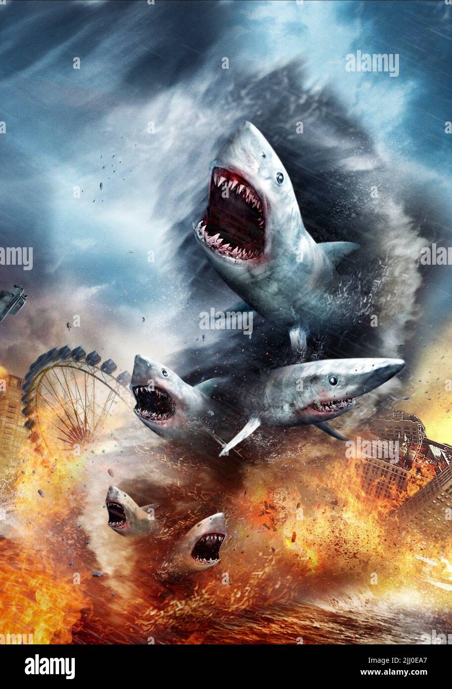 SHARKNADO, 2013, FILM D'ART Banque D'Images