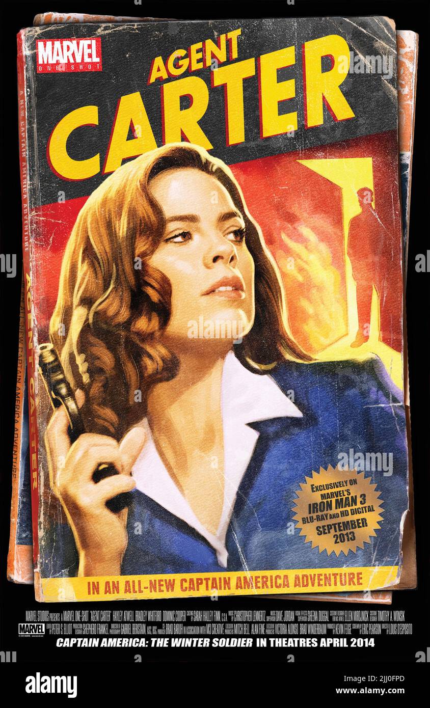HAYLEY ATWELL POSTER, MARVEL ONE-SHOT: AGENT CARTER, 2013 Banque D'Images