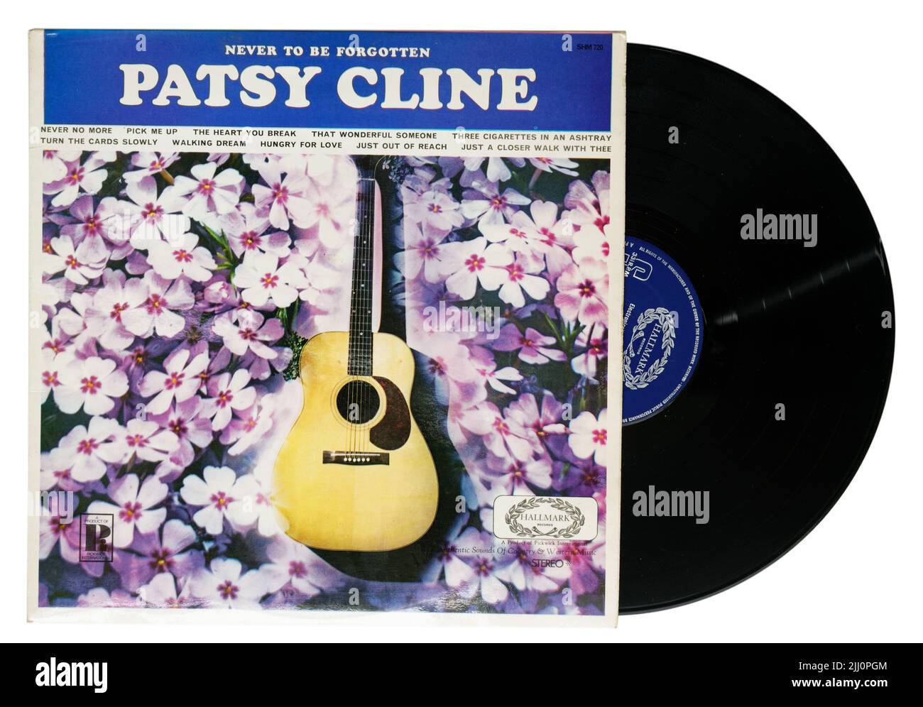 Ne jamais être oublié album par Patsy Cline Banque D'Images