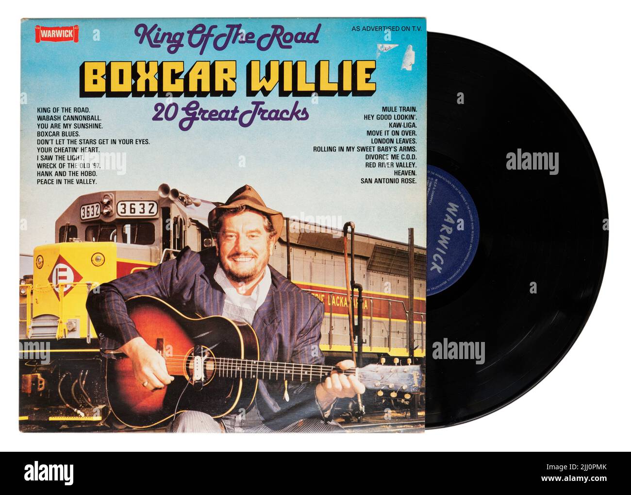 Album King of the Road de Boxcar Willie Banque D'Images