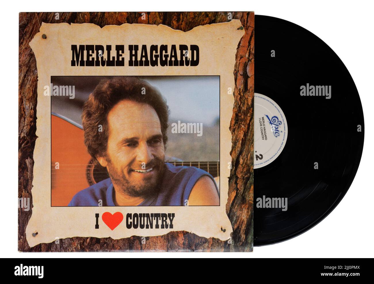 I Love Country album de Merle Haggard Banque D'Images