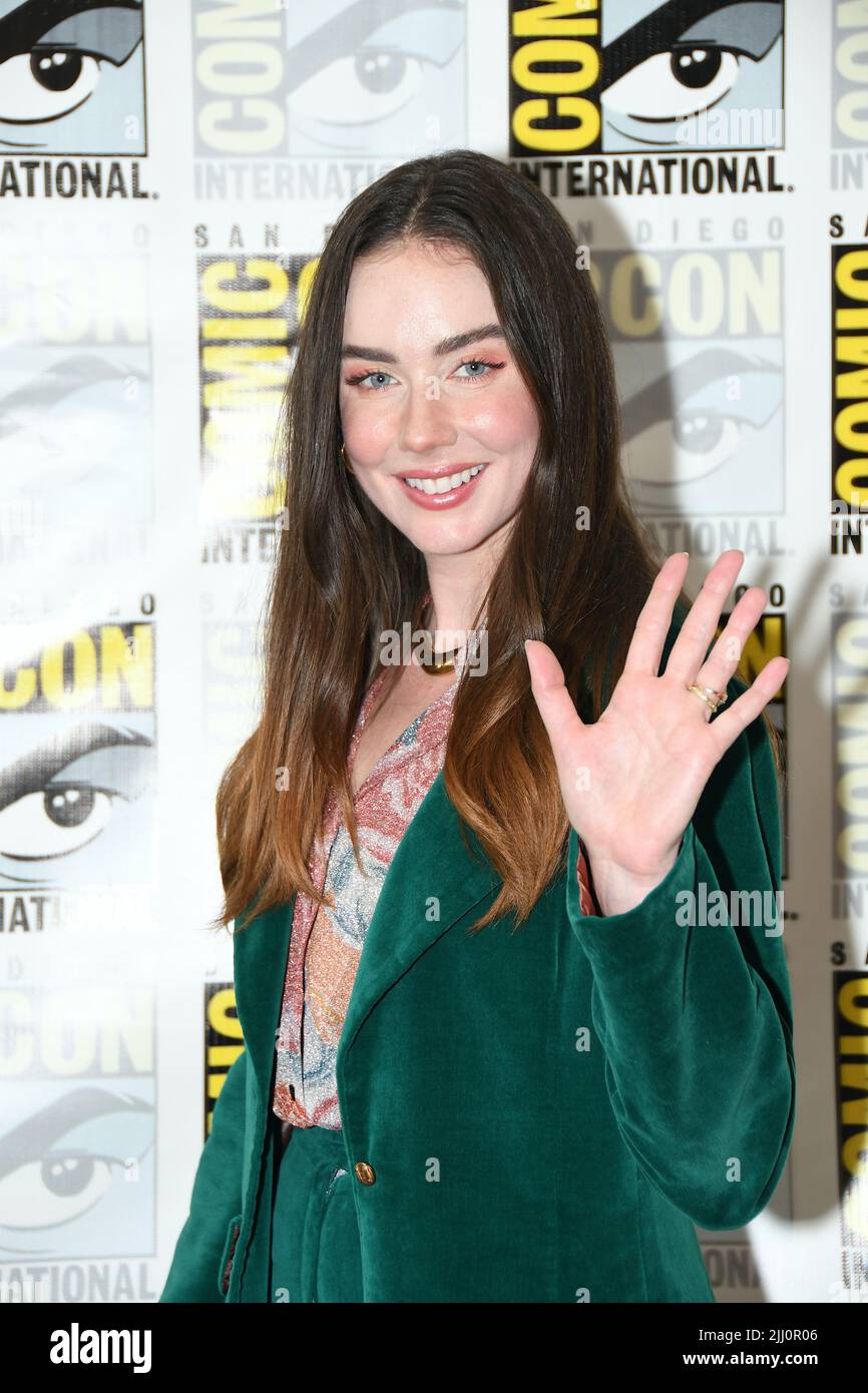 Lyndon Smith arrivée à la photocall Disney pour « National Treasure Edge of History » au Hilton Bayfront au San Diego International Comic-con jour 1 Banque D'Images