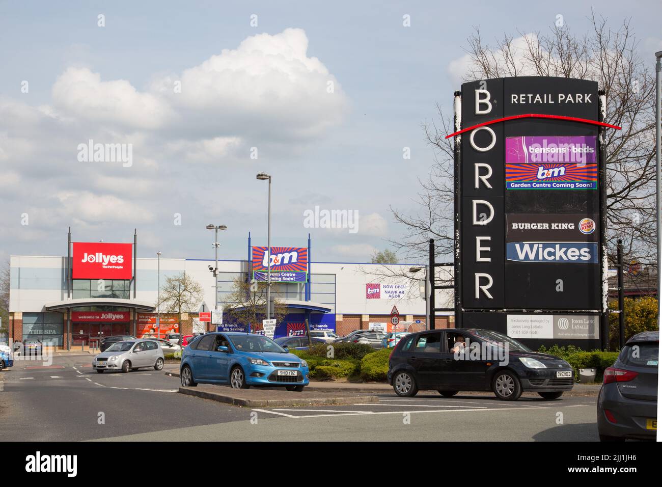 Parc commercial Border, Wrexham Banque D'Images