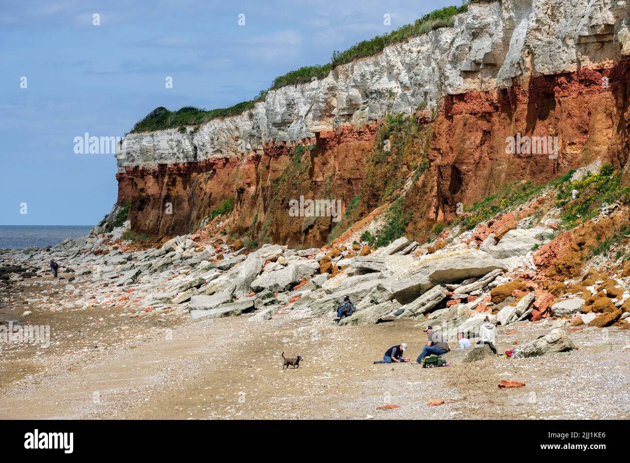 Hunstanton Cliffs, Norfolk Banque D'Images