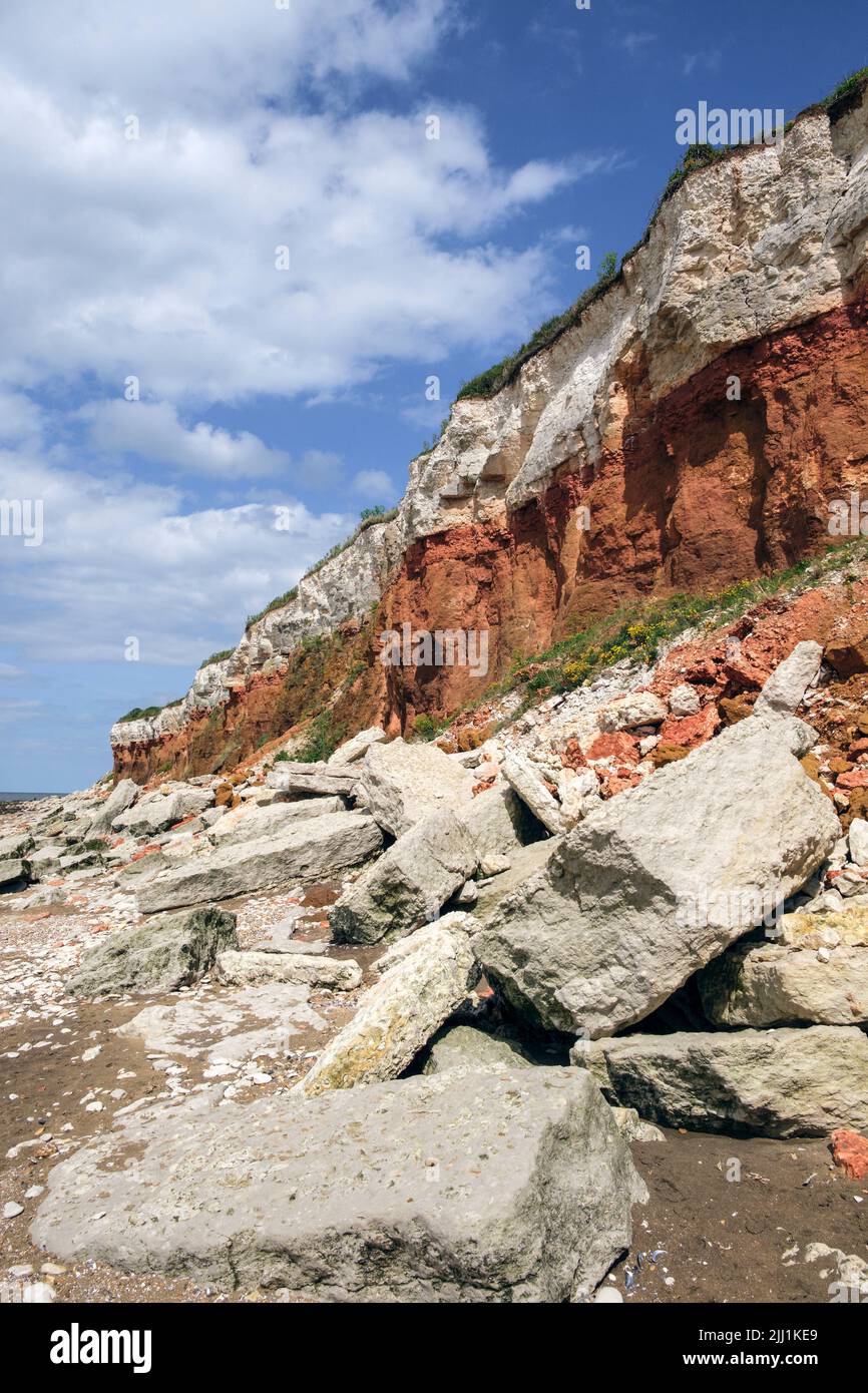 Hunstanton Cliffs, Norfolk Banque D'Images