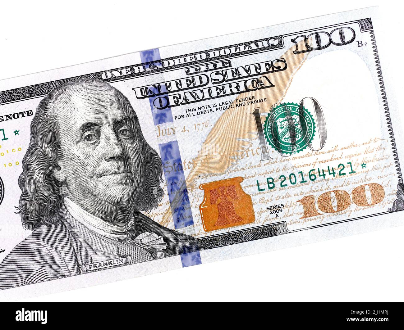 Billet de banque américain de 100 dollars Banque D'Images
