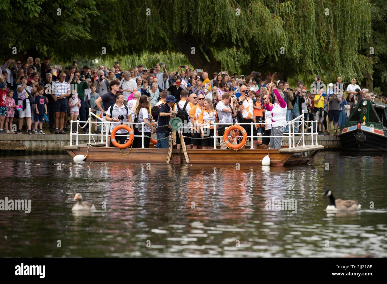 StratforduponAvon, RoyaumeUni. 22nd juillet 2022. Un baron porte le