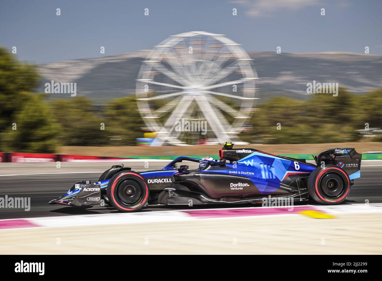Le Castellet, France. 22nd juillet 2022. 06 LATIFI Nicholas (CAN), Williams Racing FW44, action pendant le Grand Prix de France de Formule 1 de Lenovo, Grand Prix de France 2022, 12th tour du Championnat du monde de Formule 1 de la FIA 2022 de 22 juillet à 24, 2022 sur le circuit Paul Ricard, au Castellet, France - photo : Paulo Maria / DPPI/DPPI/LiveMedia crédit: Agence de photo indépendante/Alay Live News Banque D'Images
