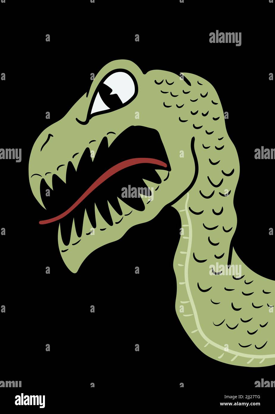 illustrations de dinosaures Banque D'Images