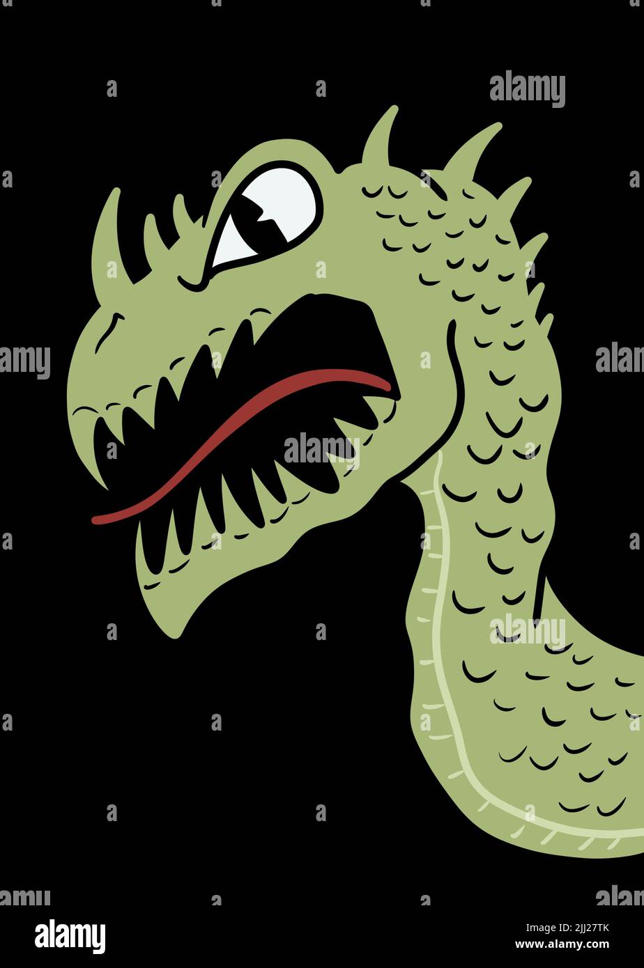 illustrations de dinosaures Banque D'Images