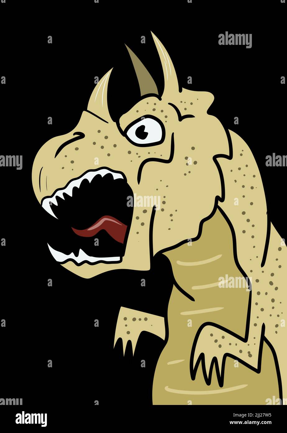 illustrations de dinosaures Banque D'Images