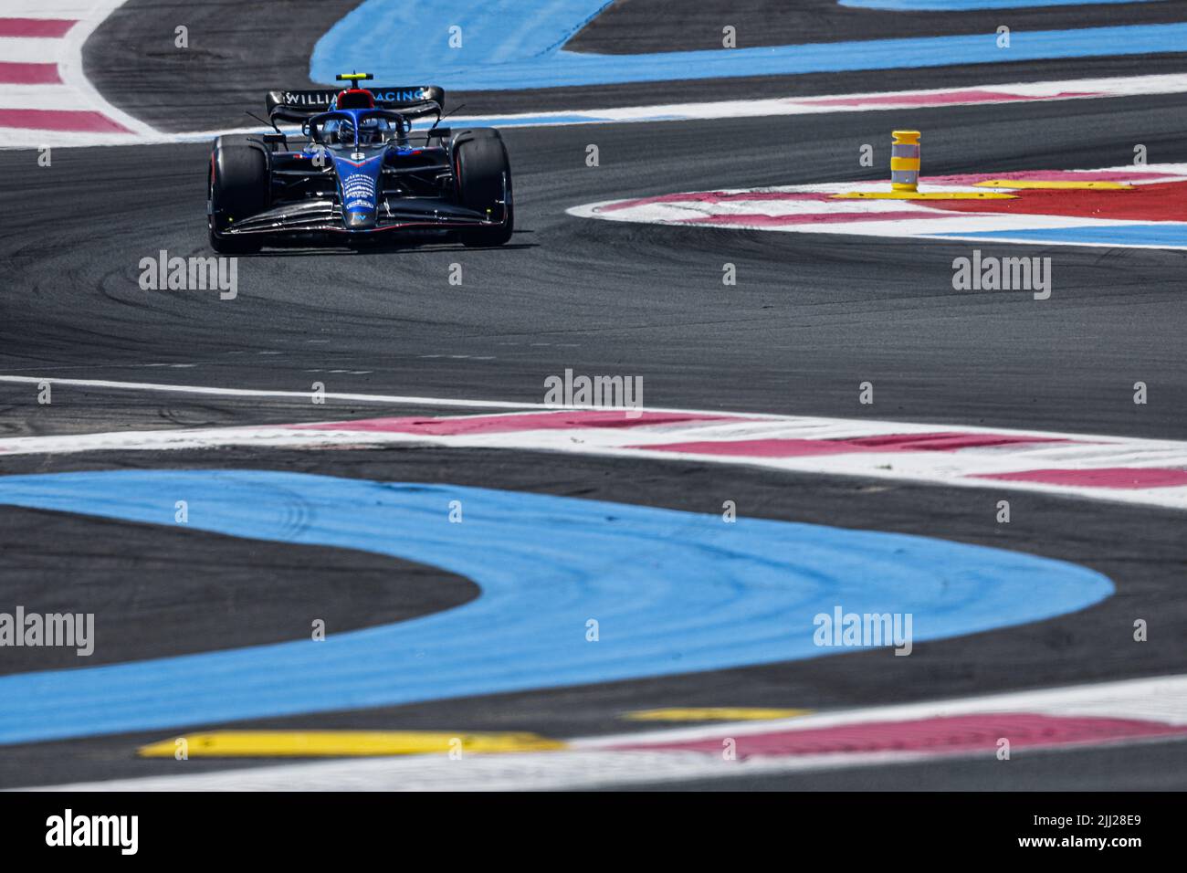 Le Castellet, France. 22nd juillet 2022. 06 LATIFI Nicholas (CAN), Williams Racing FW44, action pendant le Grand Prix de France de Formule 1 de Lenovo, Grand Prix de France 2022, 12th tour du Championnat du monde de Formule 1 de la FIA 2022 de 22 juillet à 24, 2022 sur le circuit Paul Ricard, au Castellet, France - photo : Julien Delfosse / DPPI/DPPI/LiveMedia crédit: Agence de photo indépendante / Alay Live News Banque D'Images