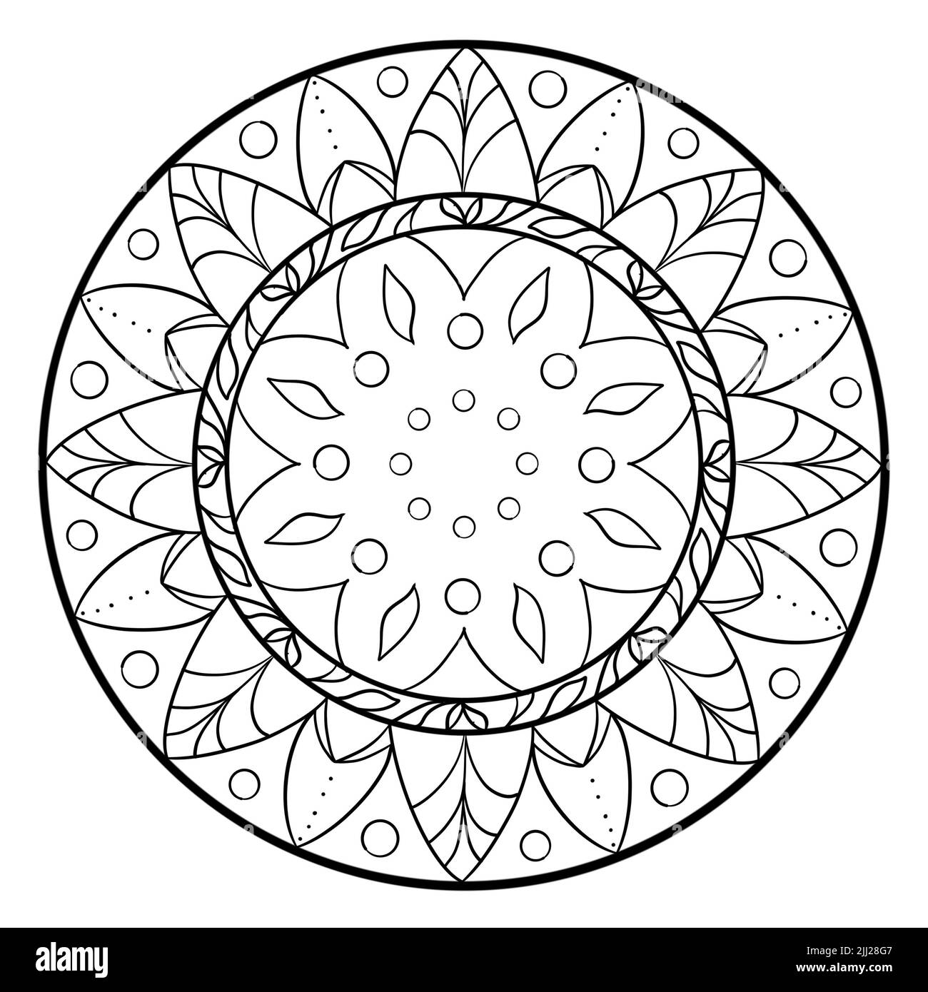 Mandalas motif géométrique, Mandala chaud, Rainbow Flower of Life avec Lotus, Flower of Life in Lotus Banque D'Images