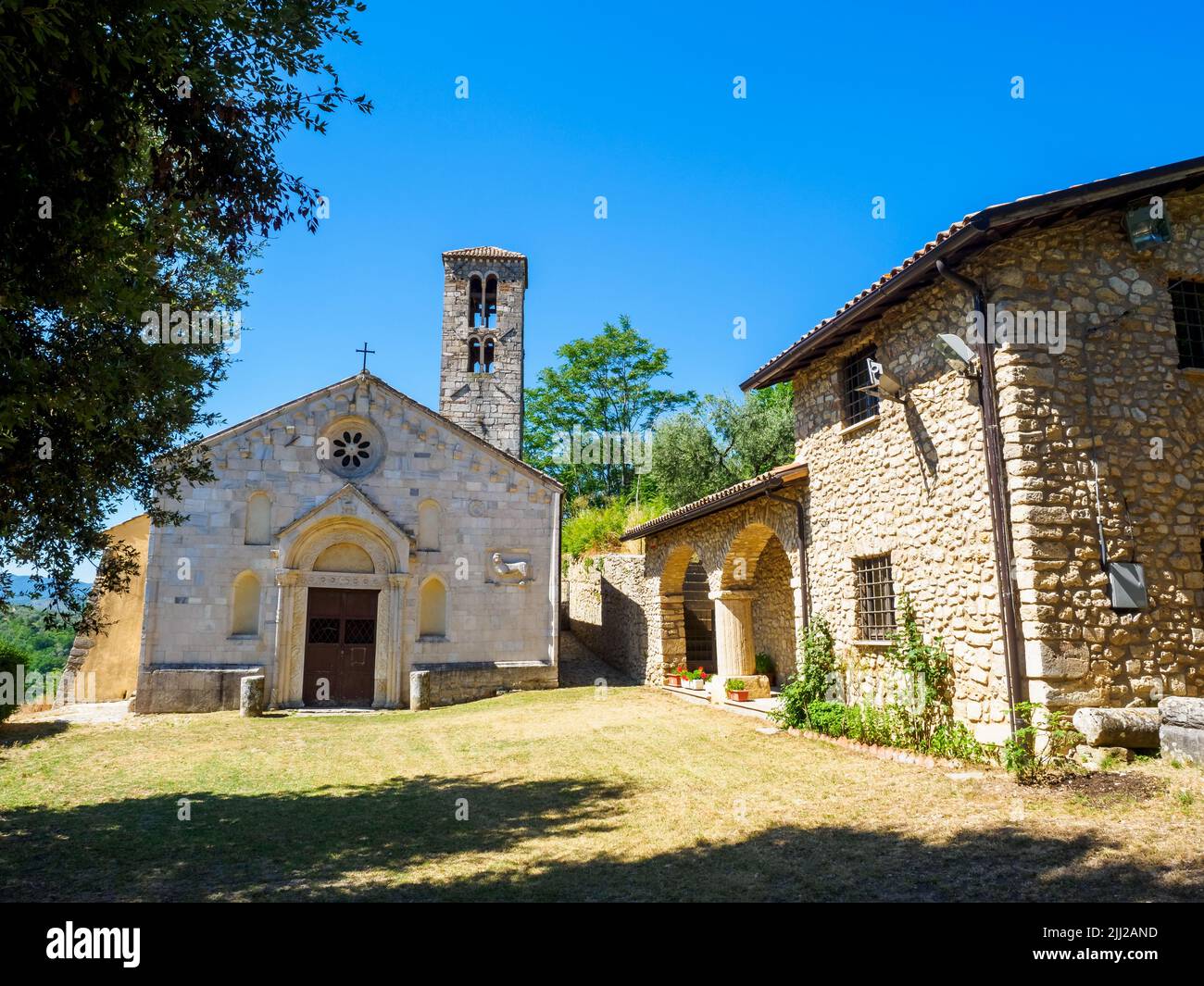 Sanctuaire de Santa Vittoria - Monteleone Sabino, Rieti, Italie Banque D'Images