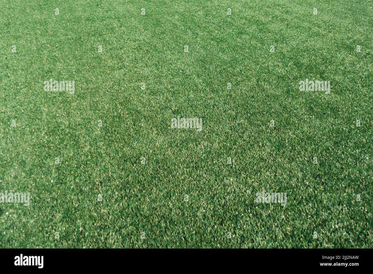 Terrain de sport vert gazon artificiel. Vue de dessus Banque D'Images