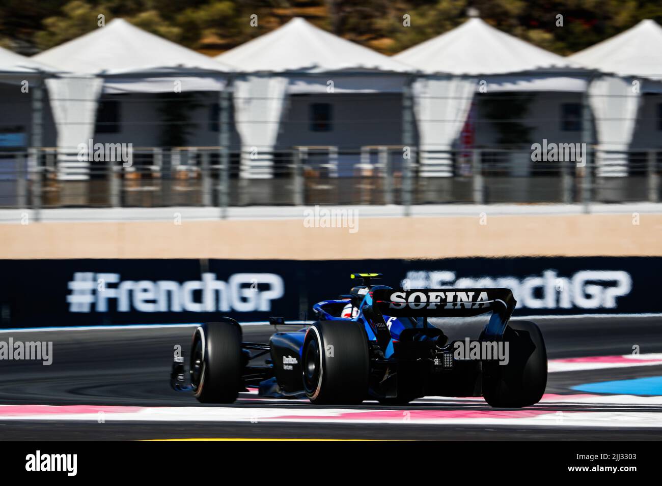 Le Castellet, France. 22nd juillet 2022. 06 LATIFI Nicholas (CAN), Williams Racing FW44, action pendant le Grand Prix de France de Formule 1 de Lenovo, Grand Prix de France 2022, 12th tour du Championnat du monde de Formule 1 de la FIA 2022 de 22 juillet à 24, 2022 sur le circuit Paul Ricard, au Castellet, France - photo : Antonin Vincent / DPPI/DPPI/LiveMedia crédit: Agence de photo indépendante / Alay Live News Banque D'Images