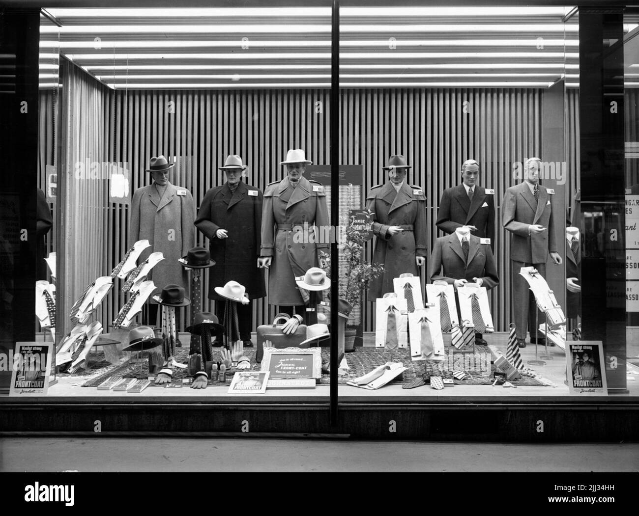 Confiserie pour hommes Jörnstedt, vitrine. Banque D'Images