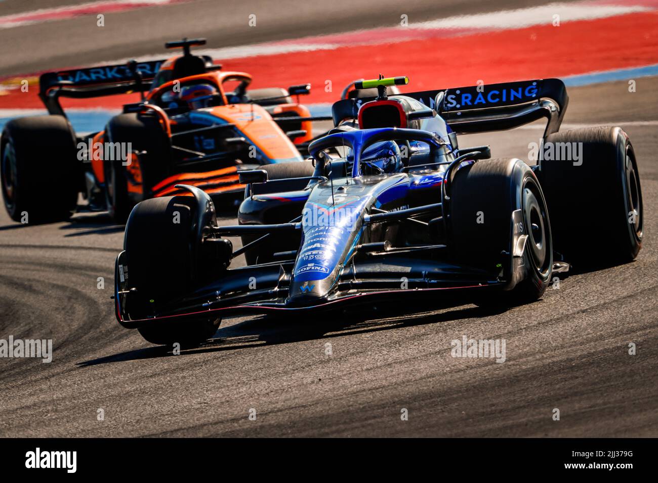 Le Castellet, France. 22nd juillet 2022. 06 LATIFI Nicholas (CAN), Williams Racing FW44, action pendant le Grand Prix de France de Formule 1 de Lenovo, Grand Prix de France 2022, 12th tour du Championnat du monde de Formule 1 de la FIA 2022 de 22 juillet à 24, 2022 sur le circuit Paul Ricard, au Castellet, France - photo : Antonin Vincent / DPPI/DPPI/LiveMedia crédit: Agence de photo indépendante / Alay Live News Banque D'Images