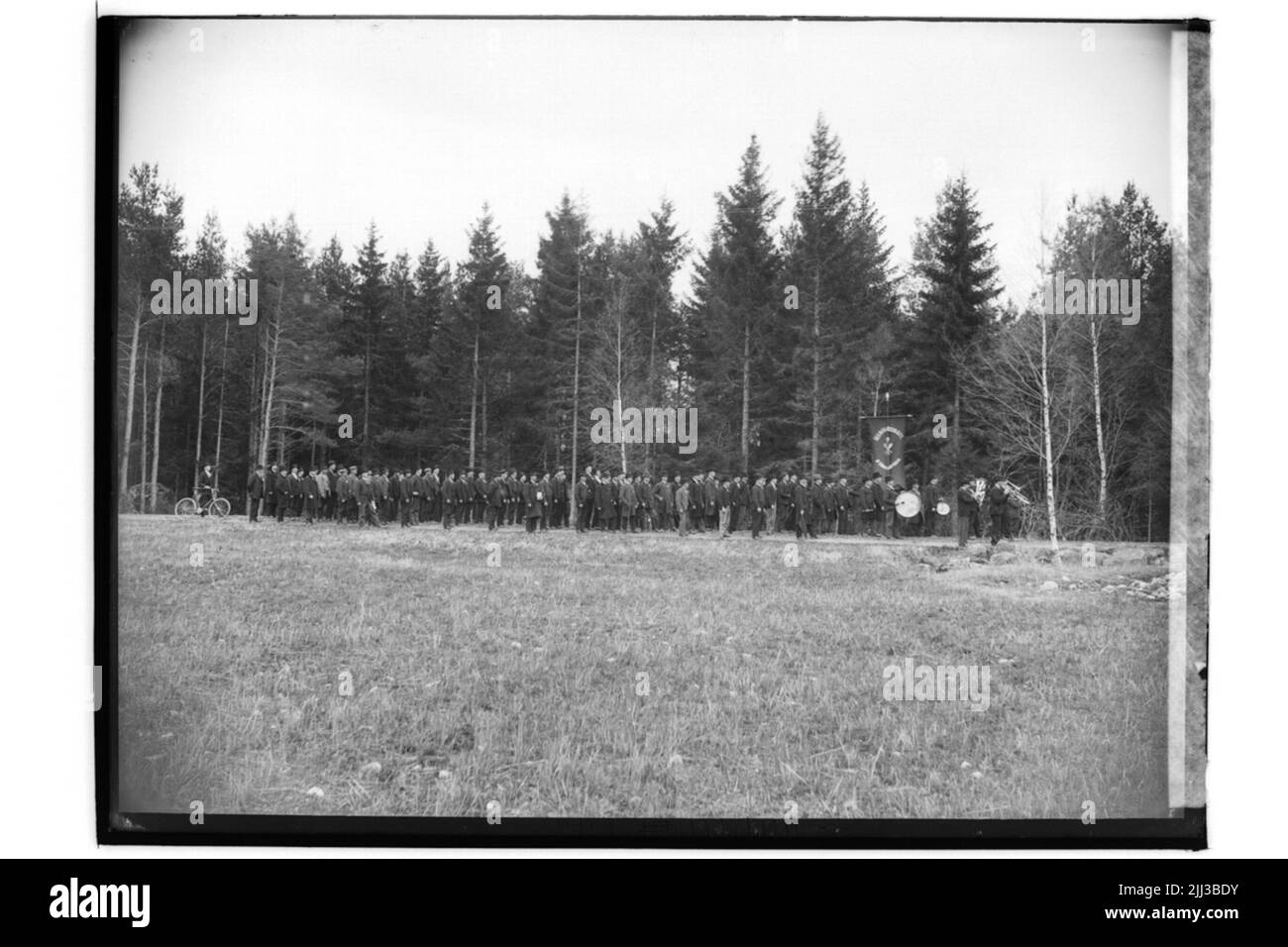 Le train de démonstration sur 1 mai 1903, par le sculpteur en pierre d'Ekeberg. Banque D'Images